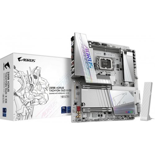 Материнська плата Gigabyte Z890 AORUS TACHYON DUO X ICE (s1851, Intel Z890) купити в Україні | Telemart фото