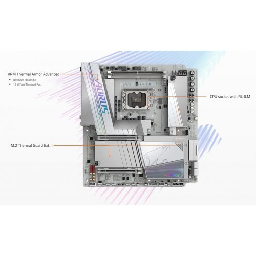 Материнська плата Gigabyte Z890 AORUS TACHYON DUO X ICE (s1851, Intel Z890) купити в Україні | Telemart фото