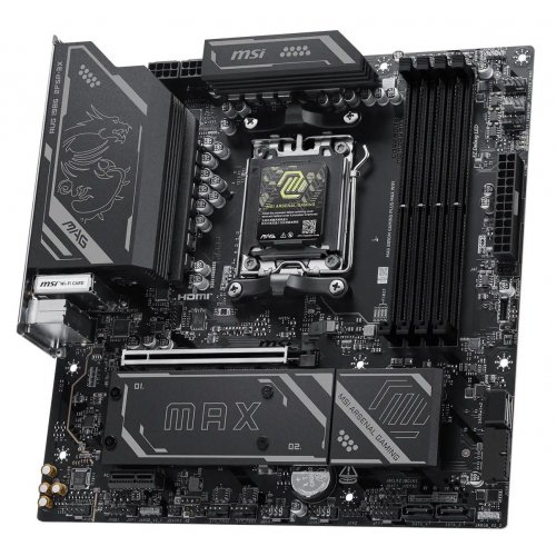 Материнская плата MSI MAG B850M GAMING PLUS MAX WIFI (sAM5, AMD B850) купить в Украине | Telemart фото