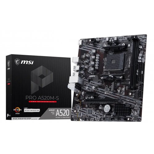 Материнская плата MSI PRO A520M-S (sAM4, AMD A520) купить в Украине | Telemart фото