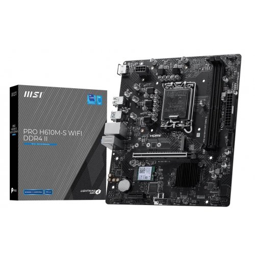 Материнская плата MSI PRO H610M-S WIFI DDR4 II (s1700, Intel H610) купить в Украине | Telemart фото