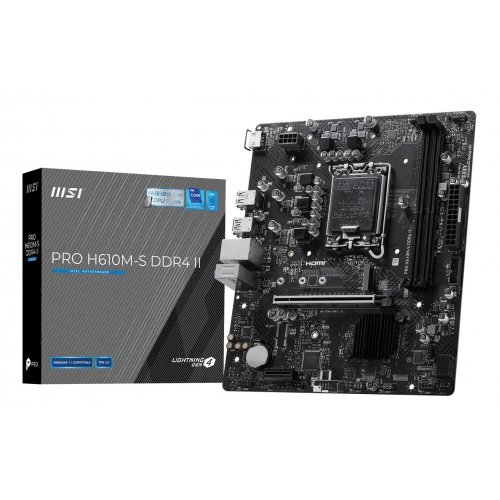 Материнская плата MSI PRO H610M-S DDR4 II (s1700, Intel H610) купить в Украине | Telemart фото