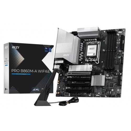 Материнская плата MSI PRO B860M-A WIFI6E (s1851, Intel B860) купить в Украине | Telemart фото