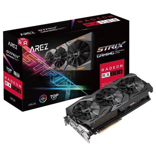 Видеокарта Asus AREZ Radeon RX 580 STRIX TOP 8192MB (AREZ-STRIX-RX580-T8G-GAMING) (Восстановлено продавцом, 896486) купить в Украине | Telemart фото