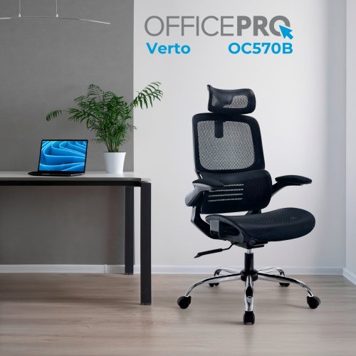 Офисное кресло OfficePro Verto OC570 Black купить в Украине | Telemart фото