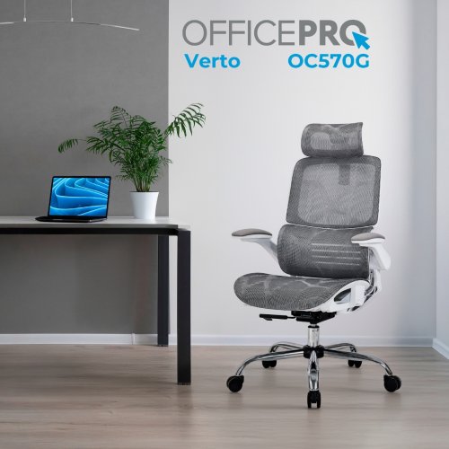 Офисное кресло OfficePro Verto OC570 Grey купить в Украине | Telemart фото