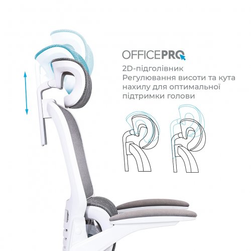 Офисное кресло OfficePro Verto OC570 Grey купить в Украине | Telemart фото