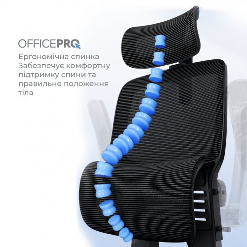 Офисное кресло OfficePro Verto OC400 Black купить в Украине | Telemart фото