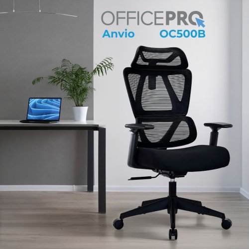 Офисное кресло OfficePro Anvio OC500 Black купить в Украине | Telemart фото