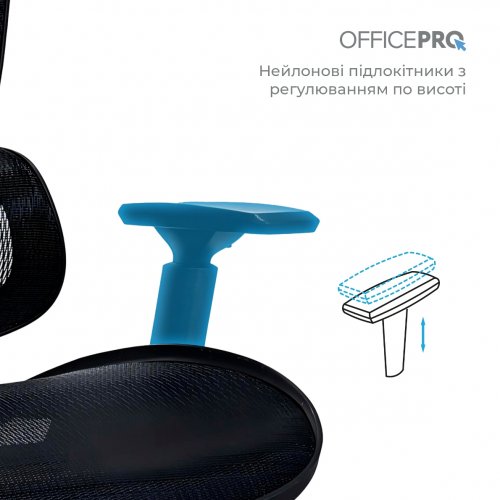 Офисное кресло OfficePro Anvio OC590 Black купить в Украине | Telemart фото
