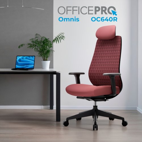 Офисное кресло OfficePro Omnis OC640 Red купить в Украине | Telemart фото