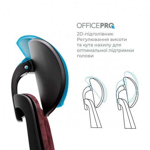 Офисное кресло OfficePro Omnis OC640 Red купить в Украине | Telemart фото