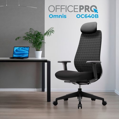 Офисное кресло OfficePro Omnis OC640 Black купить в Украине | Telemart фото