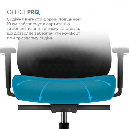 Офисное кресло OfficePro Omnis OC640 Black купить в Украине | Telemart фото