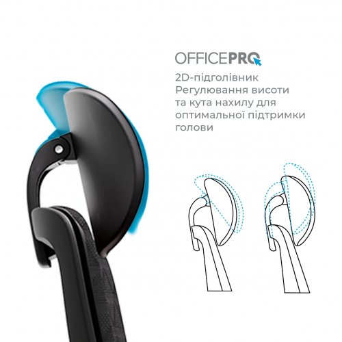 Офисное кресло OfficePro Omnis OC640 Black купить в Украине | Telemart фото