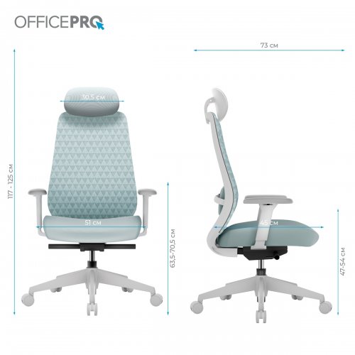 Офисное кресло OfficePro Omnis OC640 Grey купить в Украине | Telemart фото