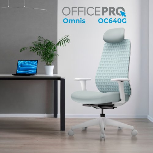 Офисное кресло OfficePro Omnis OC640 Grey купить в Украине | Telemart фото