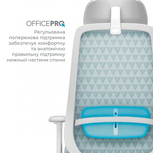 Офисное кресло OfficePro Omnis OC640 Grey купить в Украине | Telemart фото