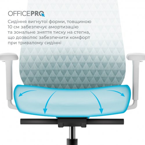 Офисное кресло OfficePro Omnis OC640 Grey купить в Украине | Telemart фото