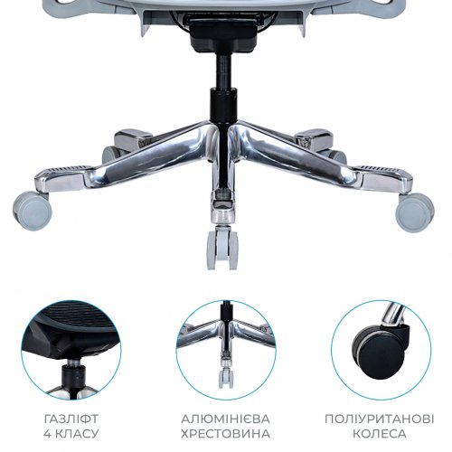 Офисное кресло OfficePro Vionis OC133 Grey купить в Украине | Telemart фото