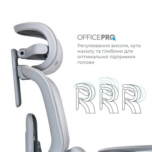 Офисное кресло OfficePro Vionis OC133 Grey купить в Украине | Telemart фото