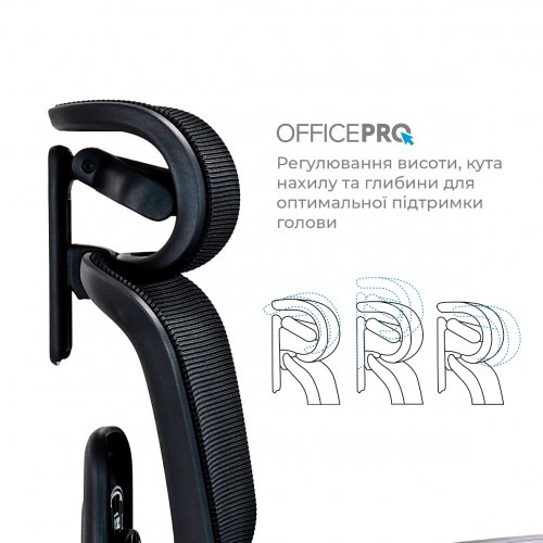 Офисное кресло OfficePro Vionis OC133 Black купить в Украине | Telemart фото