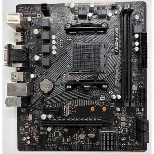 Материнська плата AsRock A520M-HVS (sAM4, AMD A520) (Відновлено продавцем, 896604) купити в Україні | Telemart фото