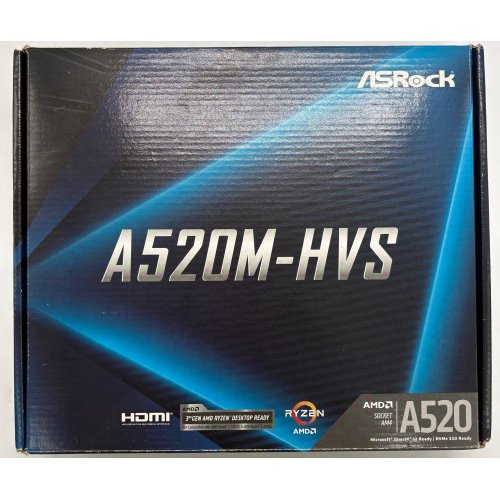 Материнська плата AsRock A520M-HVS (sAM4, AMD A520) (Відновлено продавцем, 896604) купити в Україні | Telemart фото