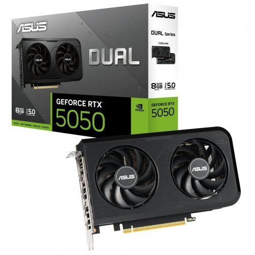 Уцінка відеокарта Asus Dual GeForce RTX 5050 OC 8192MB (DUAL-RTX5050-O8G) (Сліди використання, 896617) купити в Україні | Telemart фото