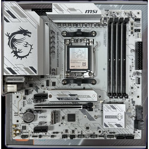 Уценка материнская плата MSI B850M GAMING PLUS WIFI6E (sAM5, AMD B850) (Следы использования, 896642) купить в Украине | Telemart фото
