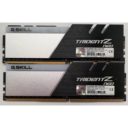 Озу G.Skill DDR4 32GB (2x16GB) 4000Mhz Trident Z RGB (F4-4000C19D-32GTZR) (Восстановлено продавцом, 896849) купить в Украине | Telemart фото