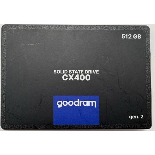 Ssd-диск GoodRAM CX400 Gen.2 3D NAND TLC 512GB 2.5" (SSDPR-CX400-512-G2) (Восстановлено продавцом, 896850) купить в Украине | Telemart фото