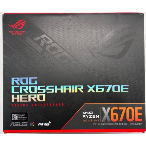 Материнская плата Asus ROG CROSSHAIR X670E HERO (sAM5, X670) (Восстановлено продавцом, 896872) купить в Украине | Telemart фото