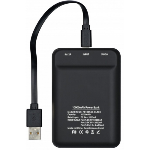 Купити Powerbank 2E Power Bank 10000 mAh (2E-PB1005AS-BLACK) Black - ціна в Києві, Львові, Вінниці, Хмельницькому, Франківську, Україні | інтернет-магазин TELEMART.UA фото