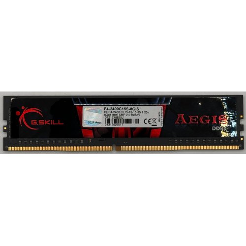 Озп G.Skill DDR4 8GB 2400Mhz Aegis (F4-2400C15S-8GIS) (Відновлено продавцем, 897017) купити в Україні | Telemart фото