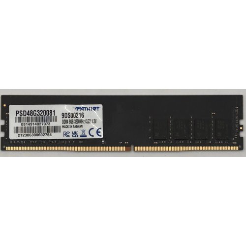 Озп Patriot DDR4 8GB 3200Mhz Signature Line (PSD48G320081) (Відновлено продавцем, 897027) купити в Україні | Telemart фото