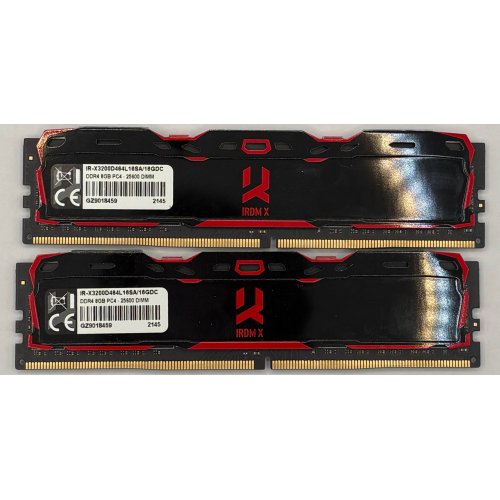 Озп GoodRAM DDR4 16GB (2x8GB) 3200Mhz IRDM X Red (IR-XR3200D464L16SA/16GDC) (Відновлено продавцем, 897030) купити в Україні | Telemart фото