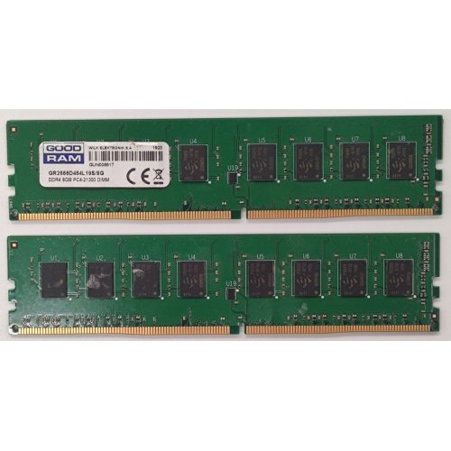 Озу GoodRAM DDR4 16GB (2x8GB) 2666Mhz (GR2666D464L19S/16GDC) (Восстановлено продавцом, 897033) купить в Украине | Telemart фото