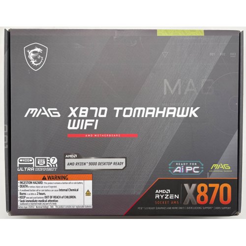Материнская плата MSI MAG X870 TOMAHAWK WIFI (sAM5, AMD X870) (Восстановлено продавцом, 897041) купить в Украине | Telemart фото
