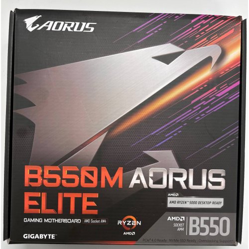 Материнська плата Gigabyte B550M AORUS ELITE (sAM4, AMD B550) (Відновлено продавцем, 897050) купити в Україні | Telemart фото