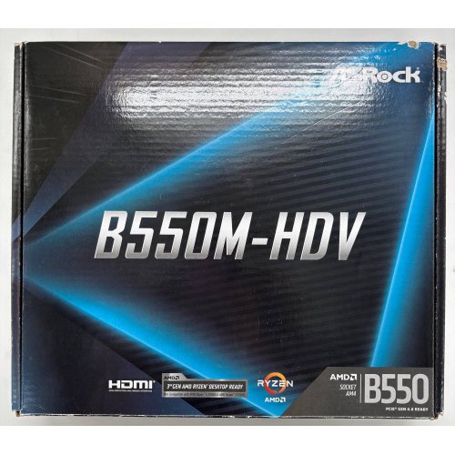 Материнська плата AsRock B550M-HDV (sAM4, AMD B550) (Відновлено продавцем, 897053) купити в Україні | Telemart фото