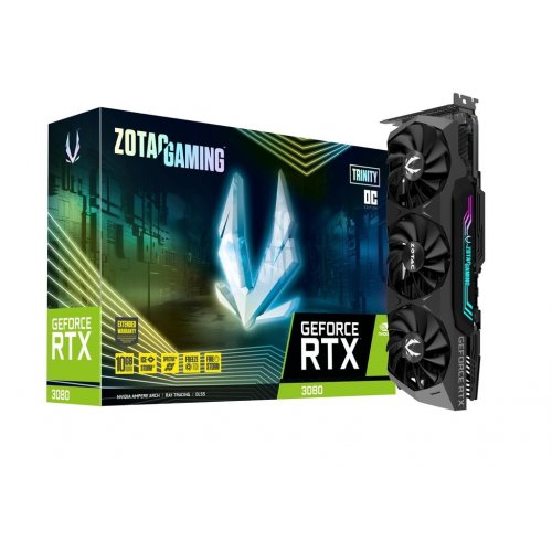 Видеокарта Zotac Gaming GeForce RTX 3080 Trinity OC LHR 10240MB (ZT-A30800J-10PLHR) (Восстановлено продавцом, 897094) купить в Украине | Telemart фото