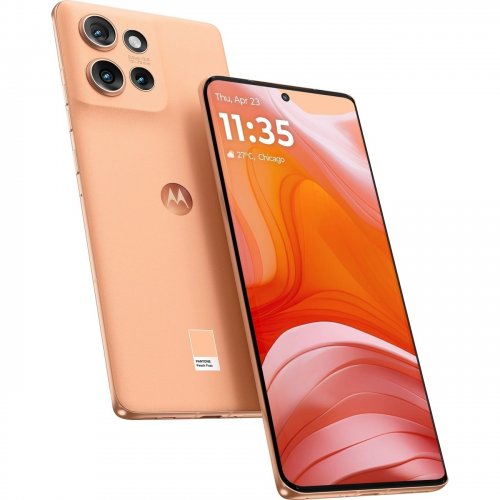 Смартфон Motorola Moto Edge 50 12/512GB (PB2U0005PL) Peach Fuzz купити в Україні | Telemart фото