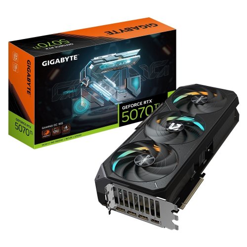 Уценка видеокарта Gigabyte GeForce RTX 5070 Ti GAMING OC 16384MB (GV-N507TGAMING OC-16GD) (Вскрытая упаковка, 897400) купить в Украине | Telemart фото