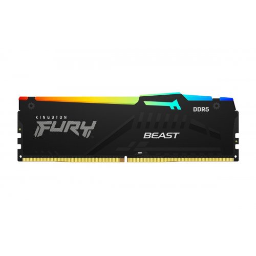 Уценка озу Kingston DDR5 32GB (2x16GB) 5200Mhz FURY Beast RGB (KF552C36BBEAK2-32) (Вскрытая упаковка, 897511) купить в Украине | Telemart фото