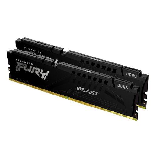 Уценка озу Kingston DDR5 32GB (2x16GB) 6000Mhz FURY Beast Black (KF560C40BBK2-32) (Вскрытая упаковка, 897514) купить в Украине | Telemart фото