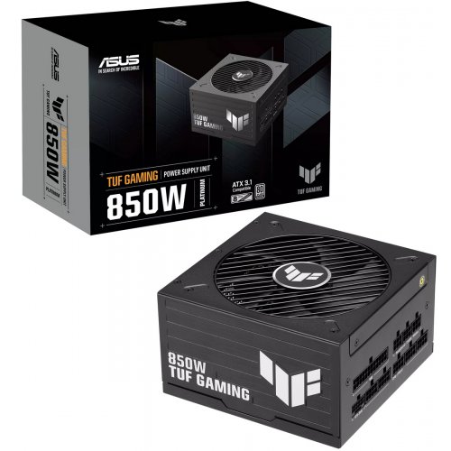 Блок живлення Asus TUF Gaming 850W Platinum (90YE0102-B0NA00) Black купити в Україні | Telemart фото