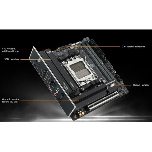 Материнська плата Asus TUF GAMING B850I WIFI NEO (sAM5, AMD B850) купити в Україні | Telemart фото