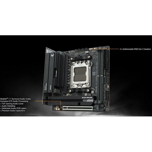 Материнська плата Asus TUF GAMING B850I WIFI NEO (sAM5, AMD B850) купити в Україні | Telemart фото