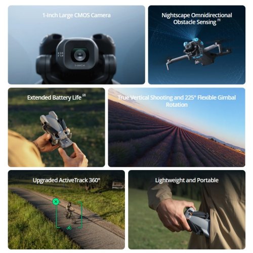 Квадрокоптер DJI Mini 5 Pro Fly More Combo with RC-N3 (CP.MA.00000876.01) купити в Україні | Telemart фото